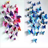 3D PVC Butterfly Wall Stickers