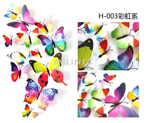 3D PVC Butterfly Wall Stickers