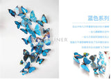 3D PVC Butterfly Wall Stickers