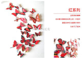 3D PVC Butterfly Wall Stickers