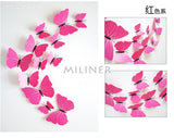 3D PVC Butterfly Wall Stickers