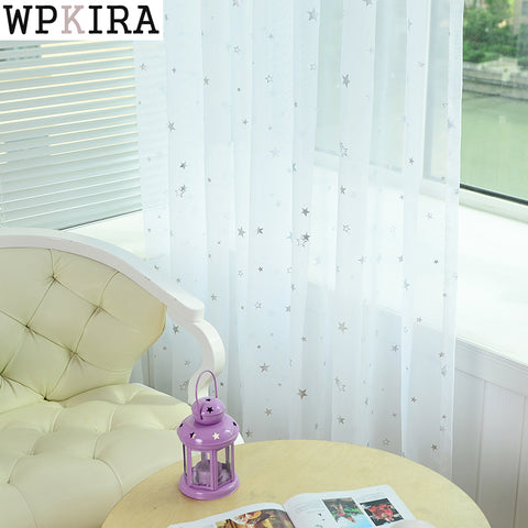White Star Tulle Curtains Modern Curtains