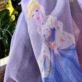 Pink Purple Cartoon Curtains