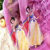 Pink Purple Cartoon Curtains