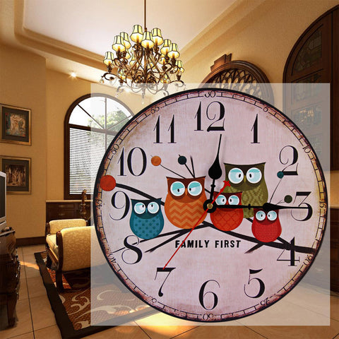 2017 Modern Design Wooden Wall Clock