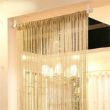 13 Colors Vogue Curtain Silver Silk Tassel String 200cm x 100cm Door
