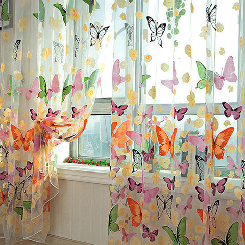 Romantic Bedroom Butterfly Door Curtain