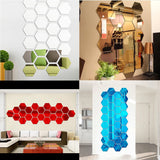 12pcs/Set Modern 3D Mirror